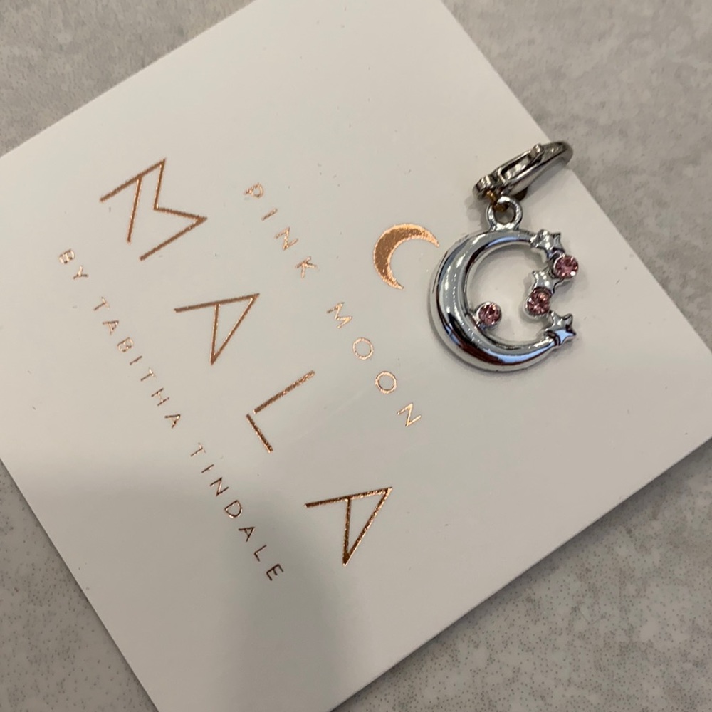 Moon and stars charm